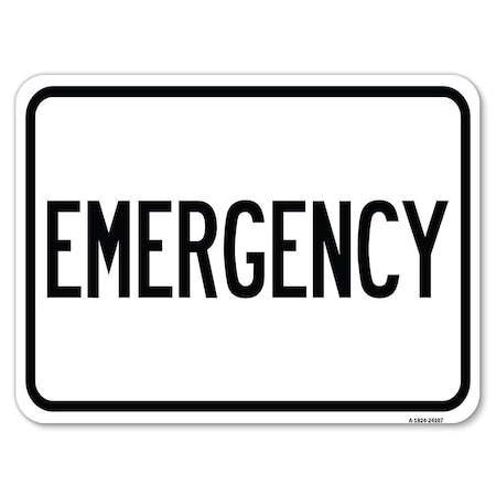 Signmission Safety Sign, 18 in Height, Aluminum, 24 in Length, 24107 A-1824-24107